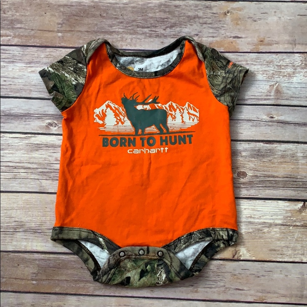 Carhartt Mossy Oak baby onesie